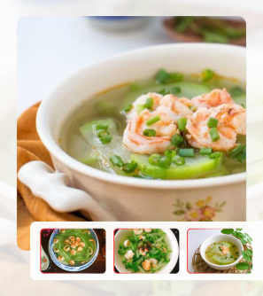 Tôm nấu bầu băm