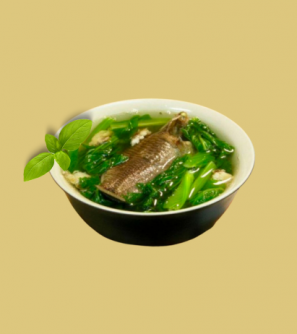 Cá bớp nấu canh cải đắng
