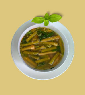 Canh bồng khoai nấu tôm