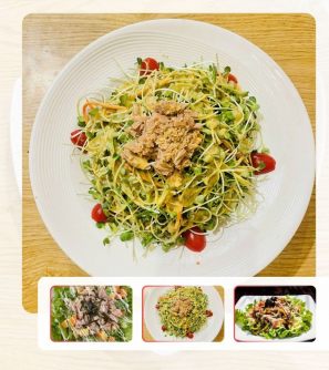 Salad cải mầm cá ngừ