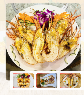 Tôm hùm tre nướng mọi 