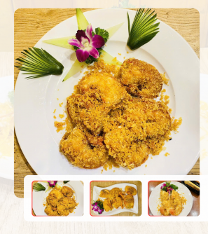 Tôm hùm tre cháy tỏi 