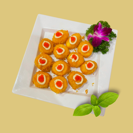 Đậu nhật chiên sốt trứng cua
