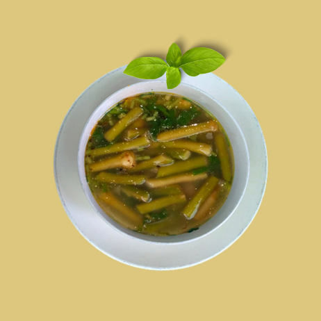 Canh bồng khoai nấu tôm