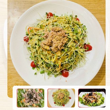 Salad cải mầm cá ngừ