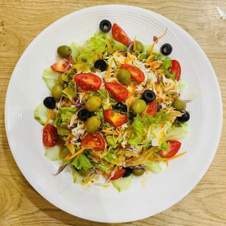 Salad cải mầm dầu giấm oliu