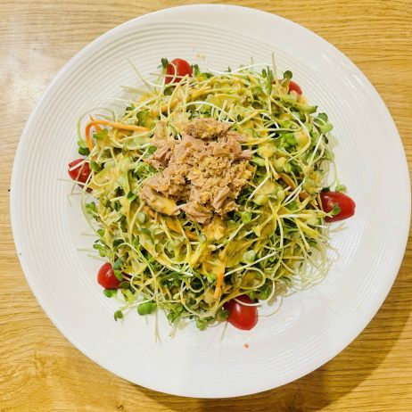 Salad cải mầm cá ngừ