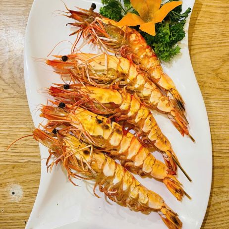 Tôm sú nướng mọi